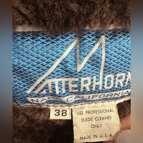 Matterhorn Napa CA 70s VTG Real Shearling Fur Mens Western Sheepskin Barn Coat - Picture 6 of 16